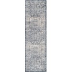 Rug Unique Loom Chateau Navy Blue Runner 2' 2 x 6' 7