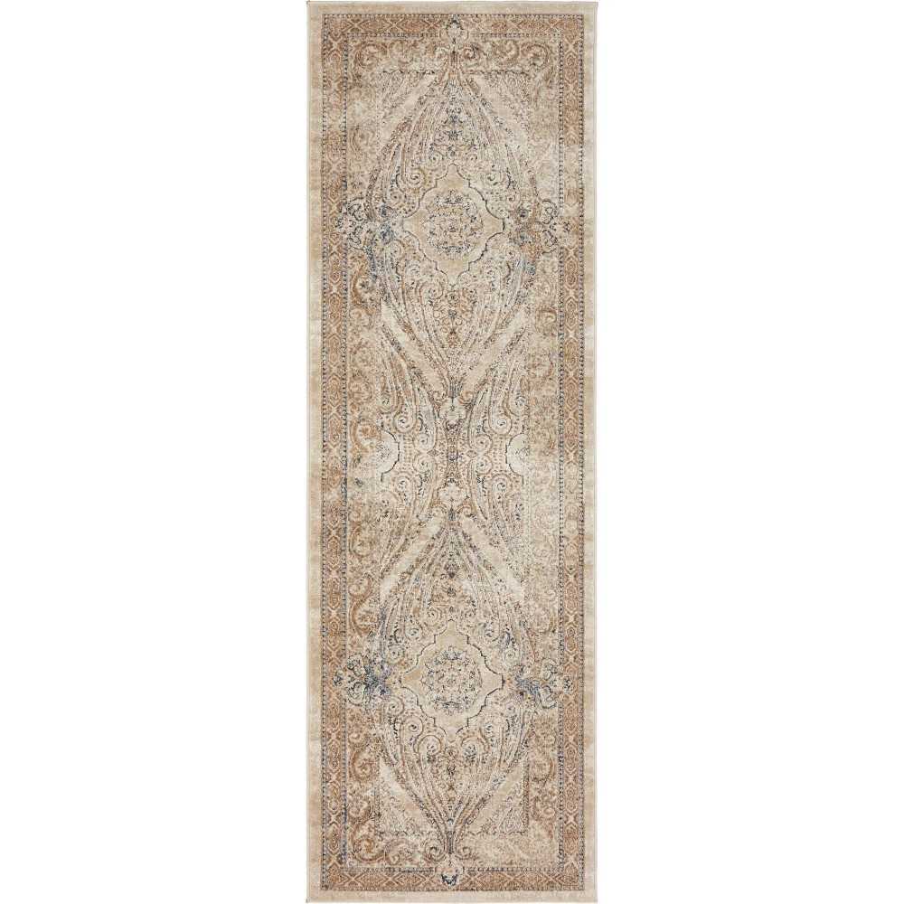 Rug Unique Loom Chateau Beige Runner 2' 2 x 6' 7