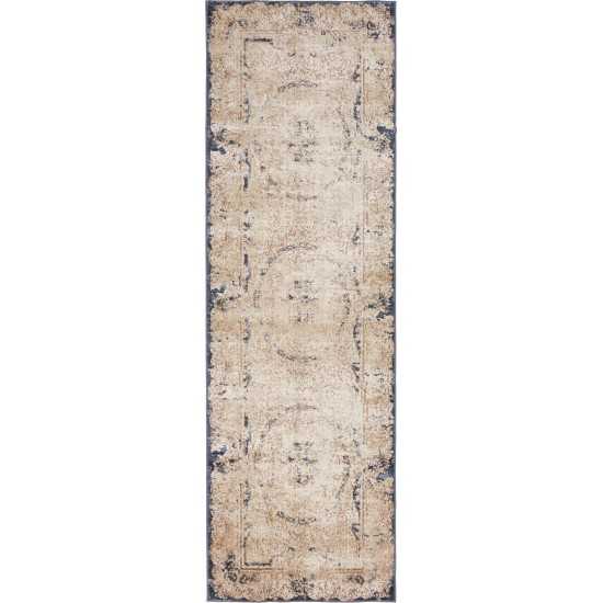 Rug Unique Loom Chateau Beige Runner 2' 2 x 6' 7