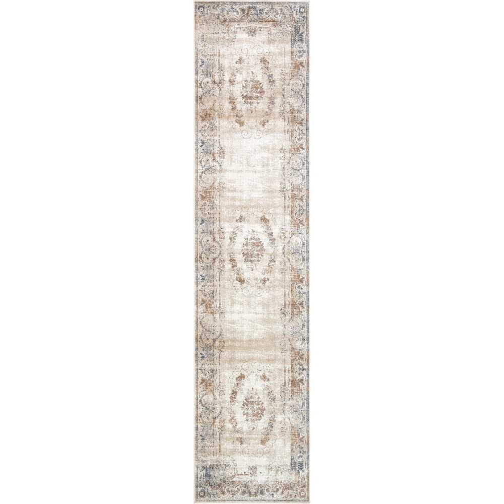 Rug Unique Loom Chateau Beige Runner 3' 0 x 13' 0 Rug Unique Loom Chateau Beige Runner 3' 0 x 13' 0