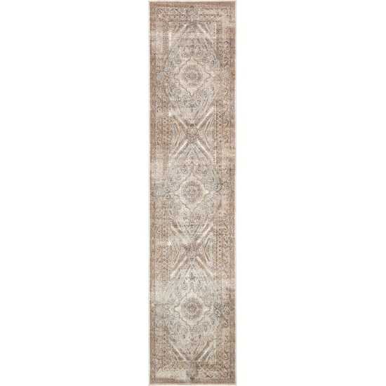 Rug Unique Loom Chateau Beige Runner 3' 0 x 13' 0