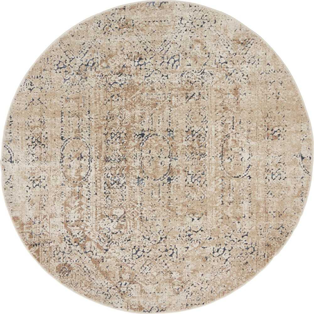 Rug Unique Loom Chateau Beige Round 4' 0 x 4' 0 Rug Unique Loom Chateau Beige Round 4' 0 x 4' 0