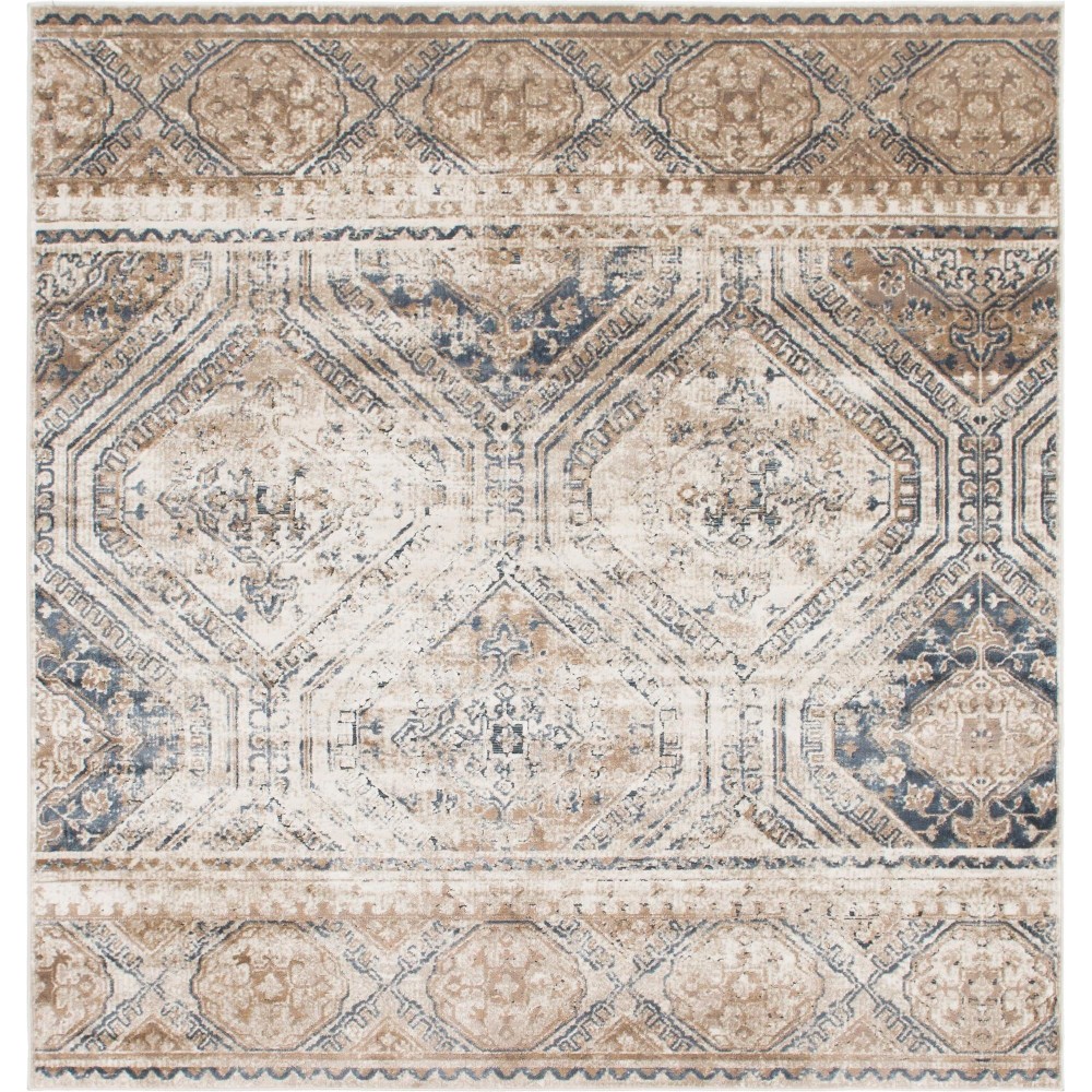 Rug Unique Loom Chateau Beige Square 7' 0 x 7' 0