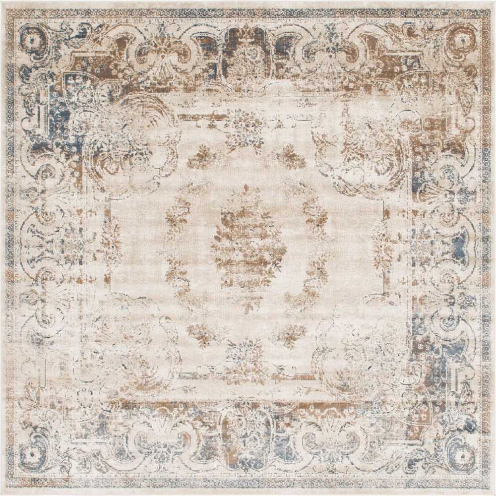 Rug Unique Loom Chateau Beige Square 7' 0 x 7' 0 Rug Unique Loom Chateau Beige Square 7' 0 x 7' 0