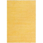 Rug Unique Loom Chindi Chevron Yellow Rectangular 7' 0 x 10' 0