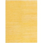 Rug Unique Loom Chindi Chevron Yellow Rectangular 9' 0 x 12' 0