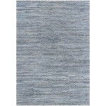 Rug Unique Loom Chindi Chevron Denim Rectangular 10' 0 x 14' 0