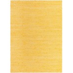 Rug Unique Loom Chindi Chevron Yellow Rectangular 10' 0 x 14' 0