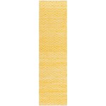 Rug Unique Loom Chindi Chevron Yellow Runner 2' 7 x 10' 0