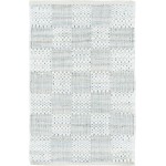 Rug Unique Loom Chindi Cotton Ivory Rectangular 2' 0 x 3' 0