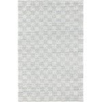 Rug Unique Loom Chindi Cotton Ivory Rectangular 6' 0 x 9' 0