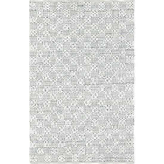 Rug Unique Loom Chindi Cotton Ivory Rectangular 6' 0 x 9' 0