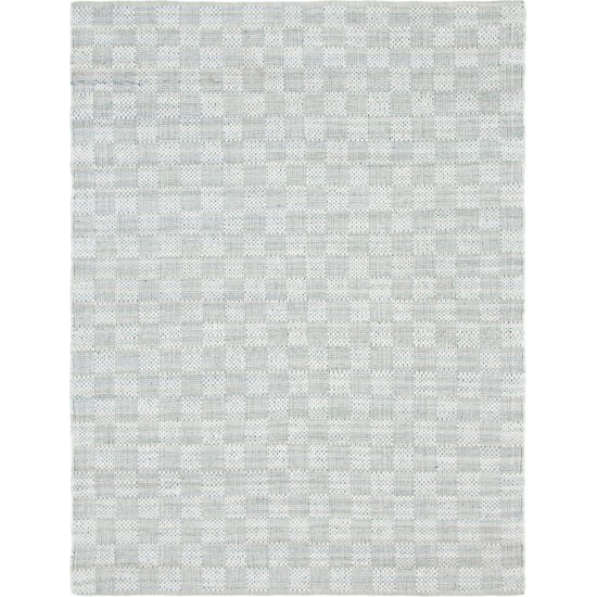 Rug Unique Loom Chindi Cotton Ivory Rectangular 8' 0 x 10' 0