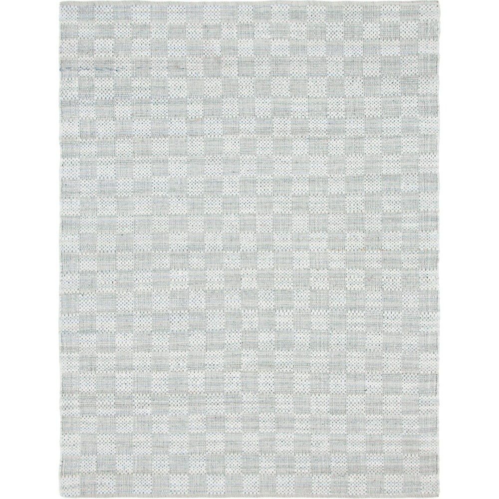 Rug Unique Loom Chindi Cotton Ivory Rectangular 8' 0 x 10' 0