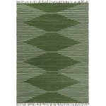 Rug Unique Loom Chindi Cotton Green Rectangular 8' 0 x 11' 0