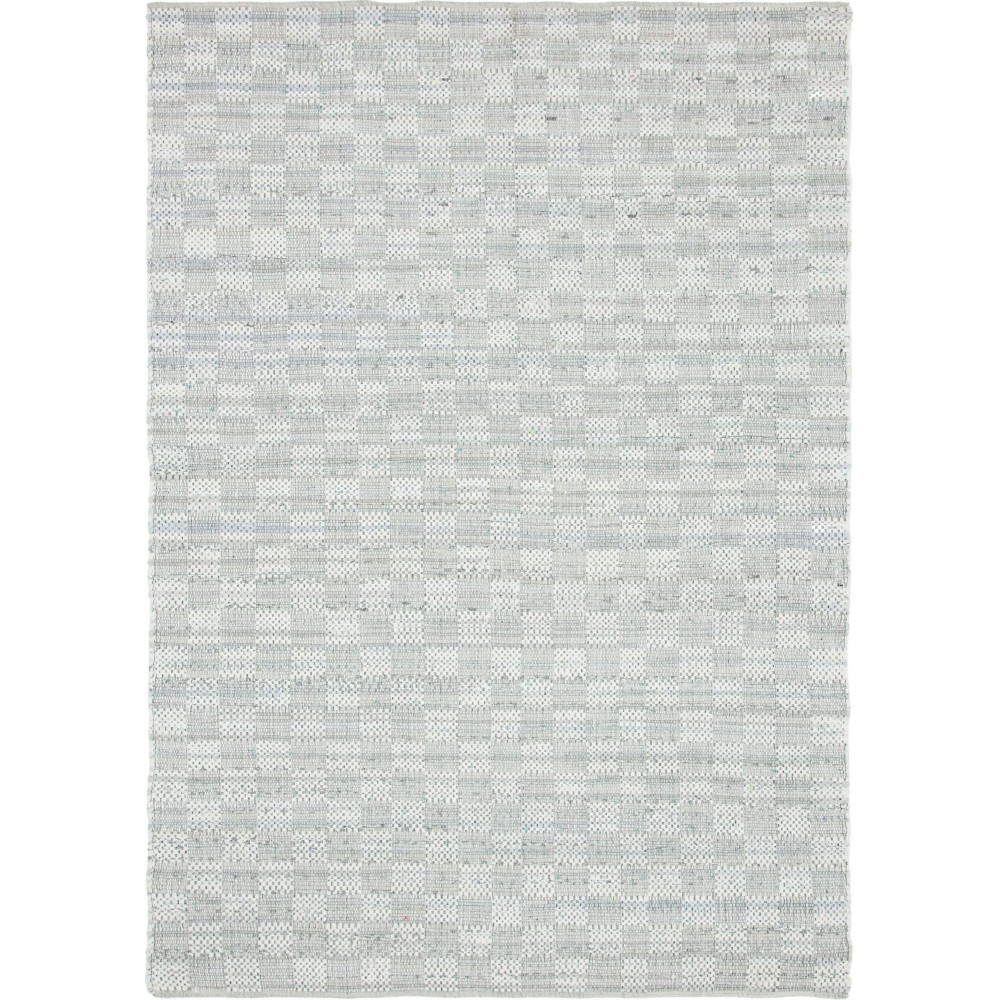 Rug Unique Loom Chindi Cotton Ivory Rectangular 9' 0 x 12' 0