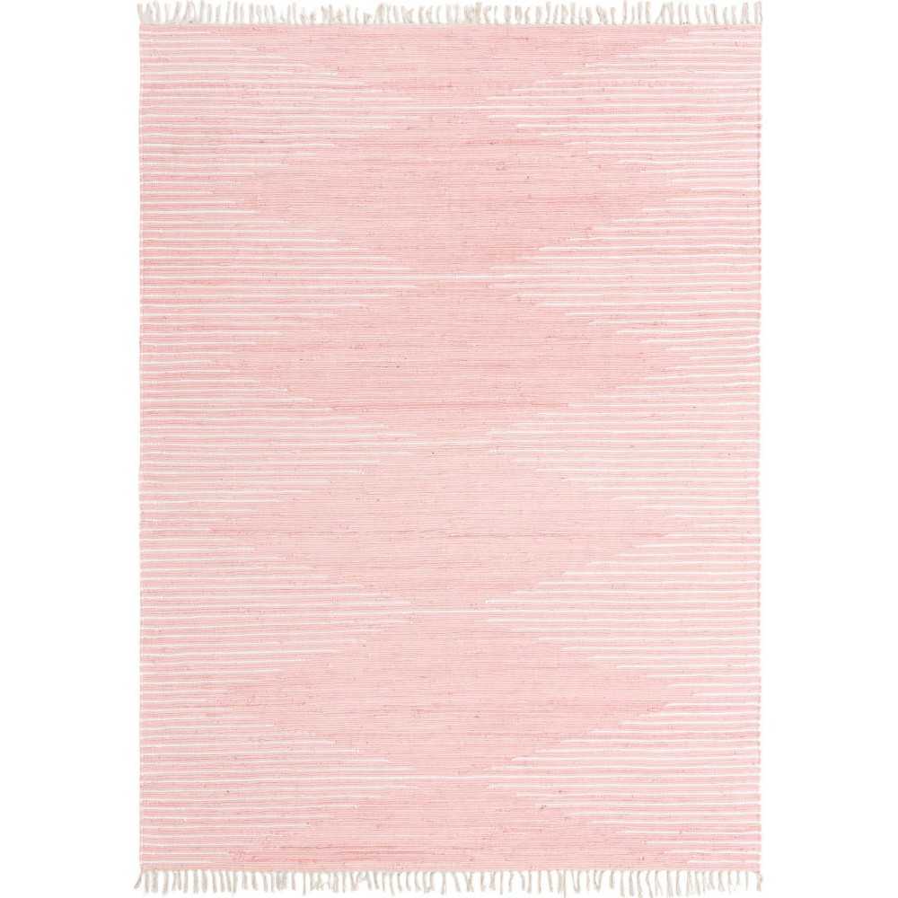 Rug Unique Loom Chindi Cotton Pink Rectangular 9' 0 x 12' 0 Rug Unique Loom Chindi Cotton Pink Rectangular 9' 0 x 12' 0