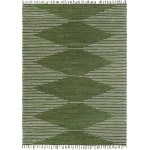 Rug Unique Loom Chindi Cotton Green Rectangular 9' 0 x 12' 0