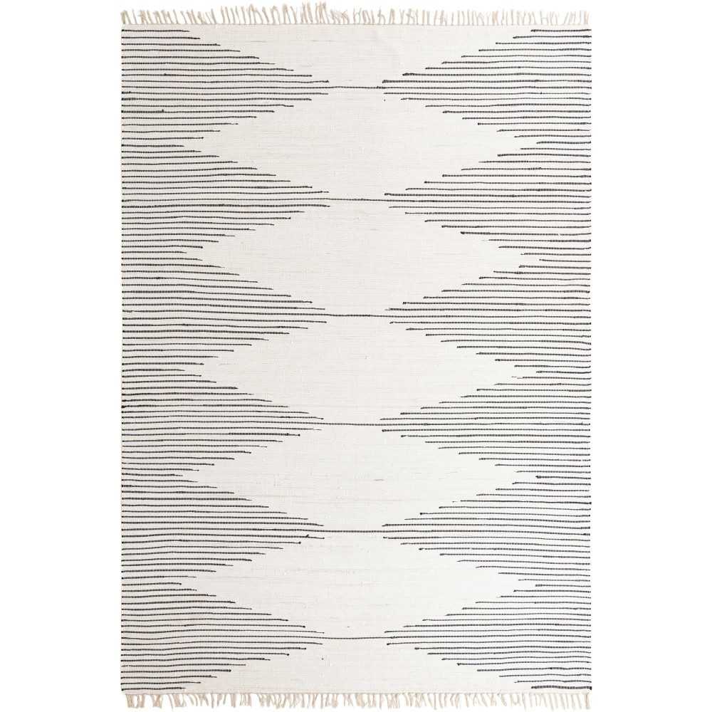 Rug Unique Loom Chindi Cotton Ivory Rectangular 10' 0 x 14' 0