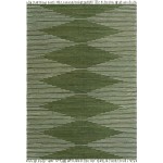 Rug Unique Loom Chindi Cotton Green Rectangular 10' 0 x 14' 0