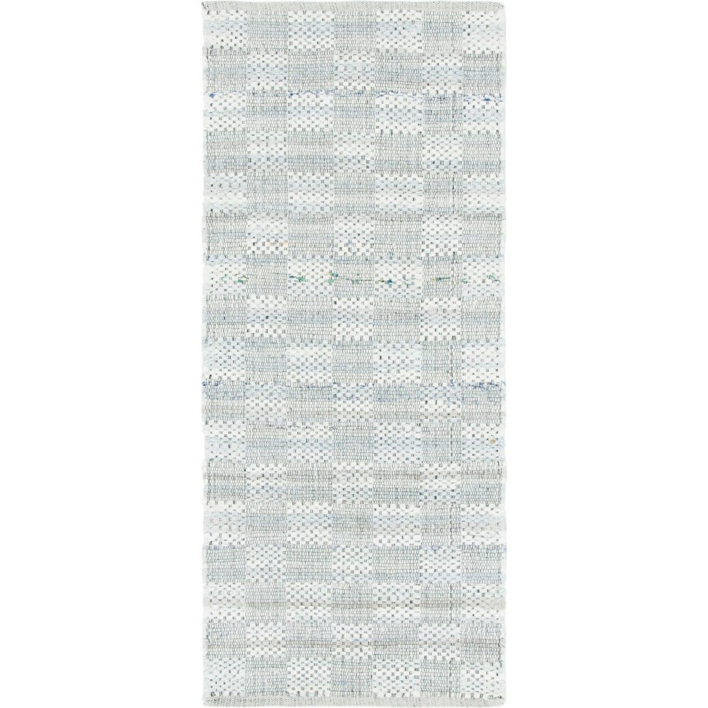 Rug Unique Loom Chindi Cotton Ivory Runner 2' 6 x 6' 0 Rug Unique Loom Chindi Cotton Ivory Runner 2' 6 x 6' 0
