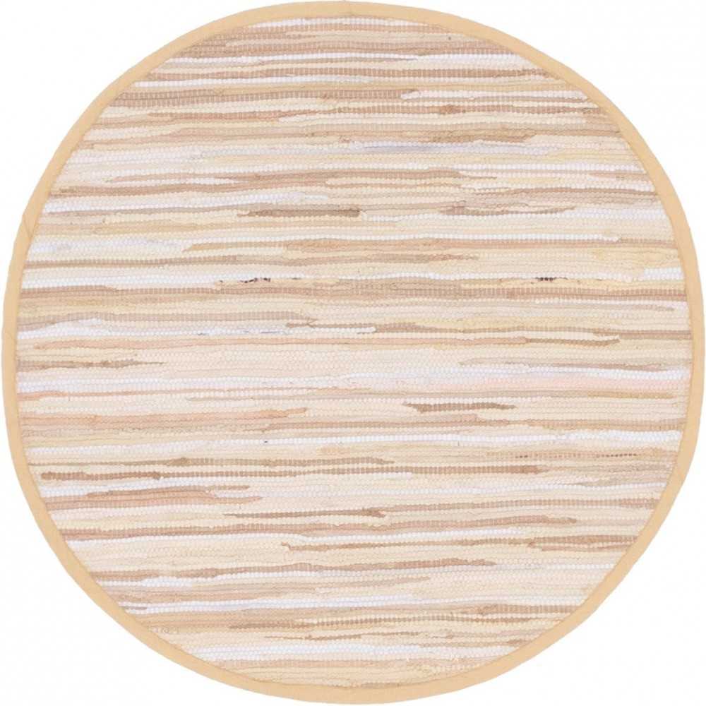 Rug Unique Loom Chindi Cotton Beige Round 3' 3 x 3' 3 Rug Unique Loom Chindi Cotton Beige Round 3' 3 x 3' 3