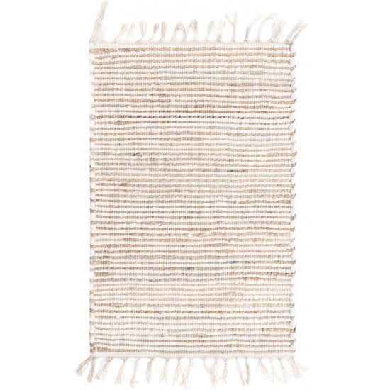 Rug Unique Loom Chindi Jute Beige Rectangular 2' 0 x 3' 0