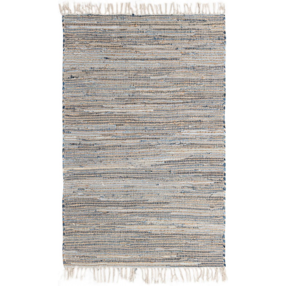 Rug Unique Loom Chindi Jute Gray Rectangular 4' 0 x 6' 0 Rug Unique Loom Chindi Jute Gray Rectangular 4' 0 x 6' 0