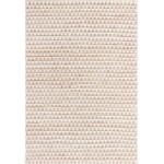 Rug Unique Loom Chindi Jute White/Natural Rectangular 7' 0 x 10' 0