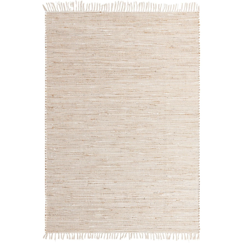 Rug Unique Loom Chindi Jute Beige Rectangular 7' 0 x 10' 0