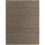 Rug Unique Loom Chindi Jute Black Rectangular 8' 0 x 11' 0
