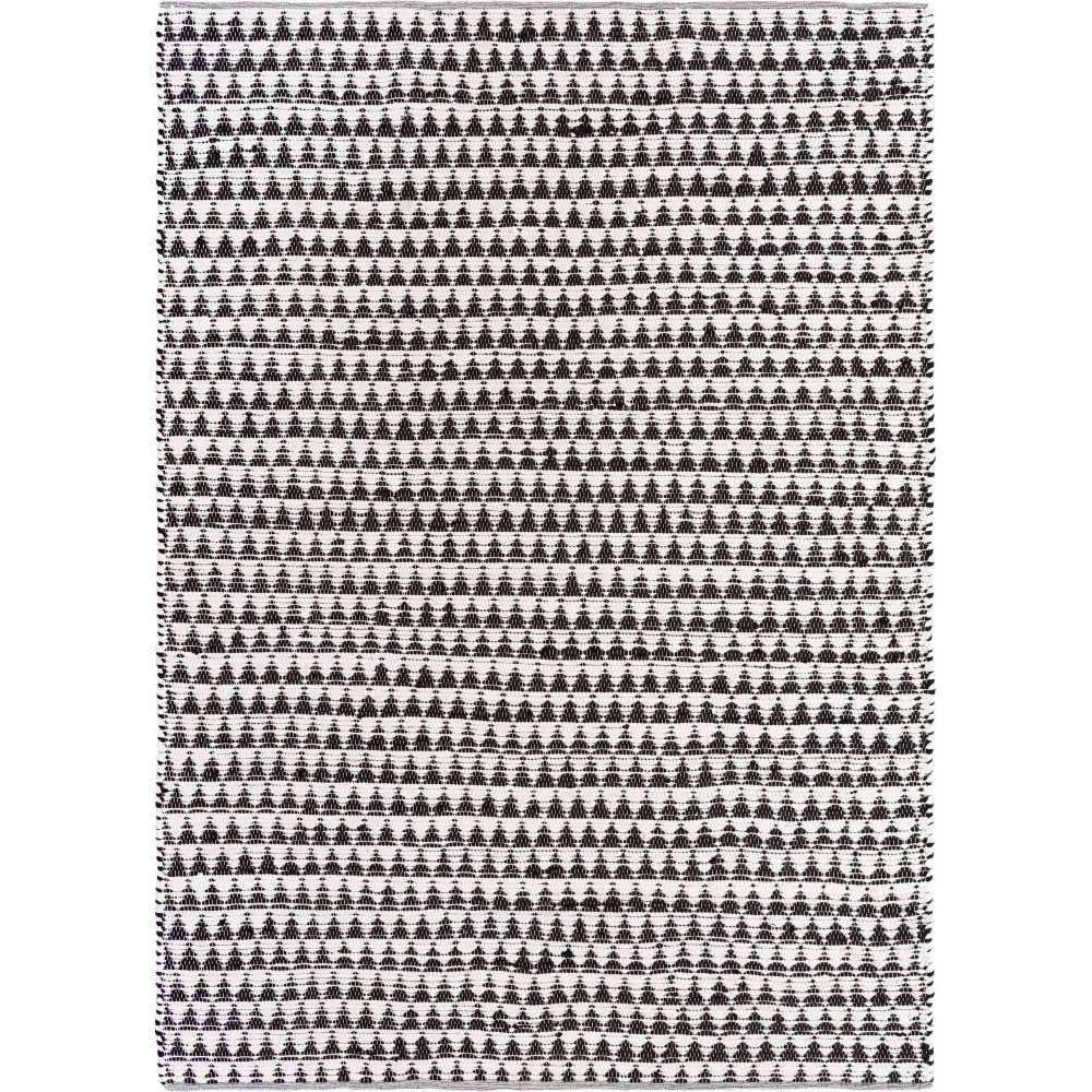 Rug Unique Loom Chindi Jute White/Black Rectangular 8' 0 x 11' 0 Rug Unique Loom Chindi Jute White/Black Rectangular 8' 0 x 11' 0