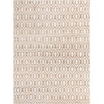 Rug Unique Loom Chindi Jute White/Natural Rectangular 8' 0 x 11' 0