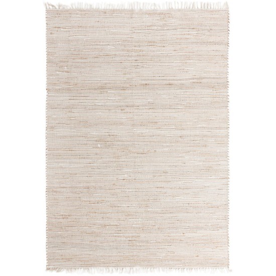 Rug Unique Loom Chindi Jute Beige Rectangular 8' 0 x 11' 0