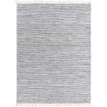 Rug Unique Loom Chindi Jute Navy Blue Rectangular 8' 0 x 11' 0
