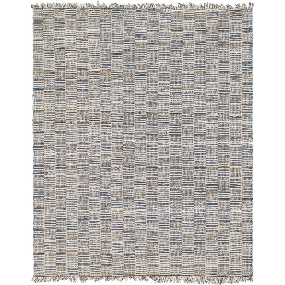 Rug Unique Loom Chindi Jute Blue Rectangular 8' 0 x 11' 4 Rug Unique Loom Chindi Jute Blue Rectangular 8' 0 x 11' 4