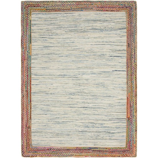 Rug Unique Loom Chindi Jute Ivory Rectangular 9' 0 x 12' 0