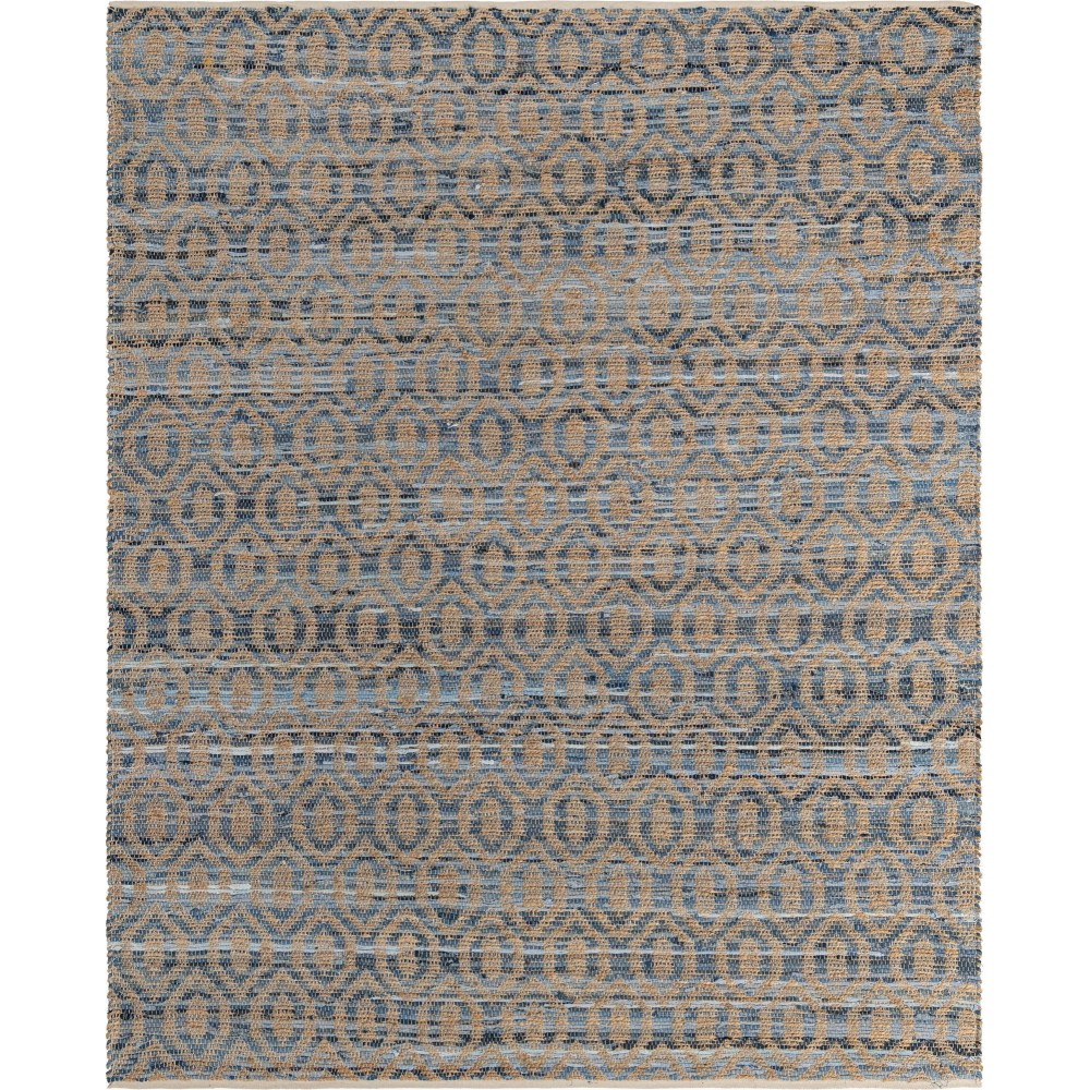 Rug Unique Loom Chindi Jute Blue Rectangular 9' 0 x 12' 0 Rug Unique Loom Chindi Jute Blue Rectangular 9' 0 x 12' 0