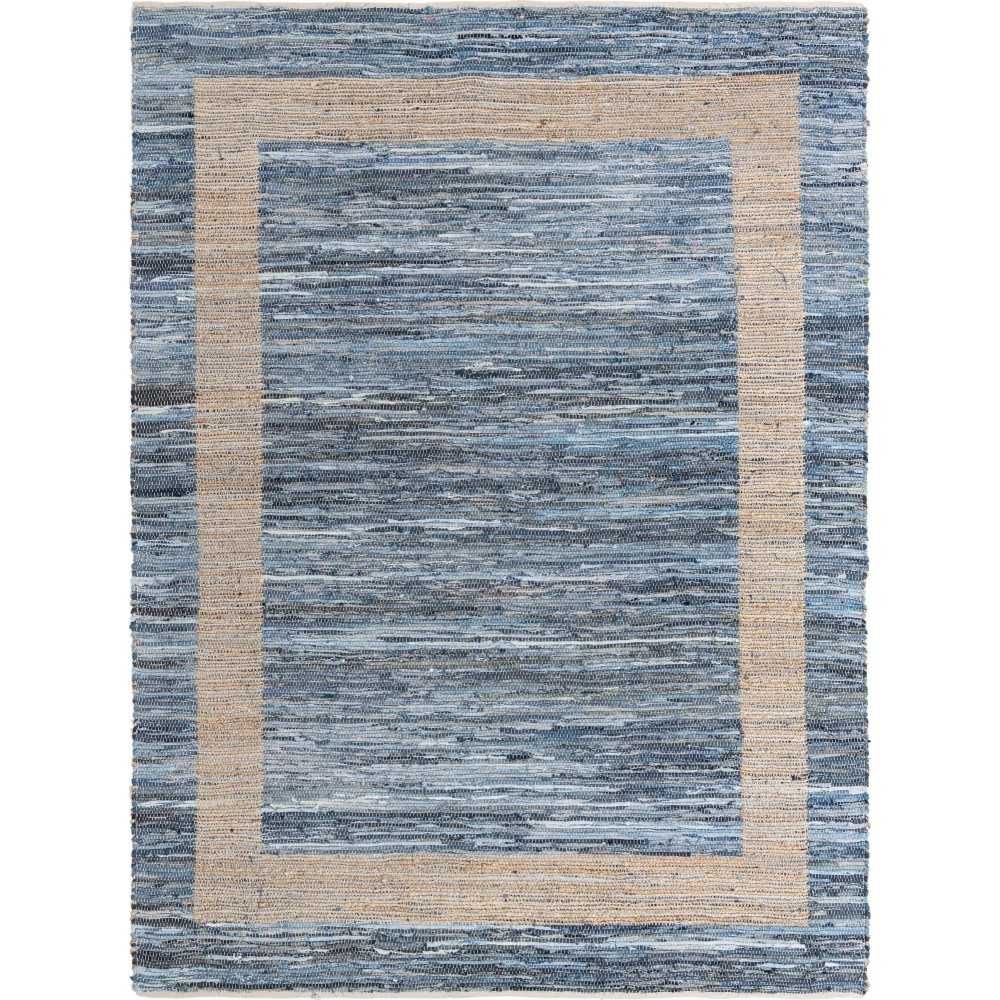 Rug Unique Loom Chindi Jute Navy Blue Rectangular 9' 0 x 12' 0 Rug Unique Loom Chindi Jute Navy Blue Rectangular 9' 0 x 12' 0