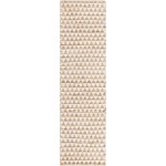 Rug Unique Loom Chindi Jute White/Natural Runner 2' 7 x 10' 0