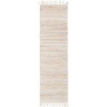 Rug Unique Loom Chindi Jute Beige Runner 2' 7 x 10' 0