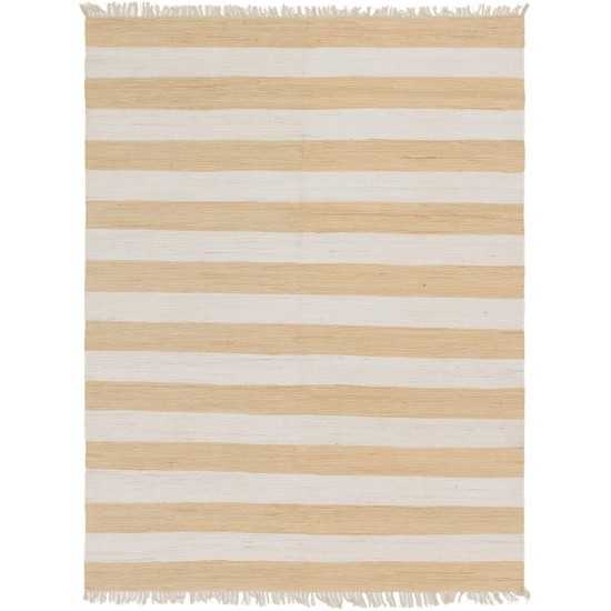 Rug Unique Loom Chindi Rag Beige Rectangular 9' 0 x 12' 0