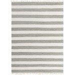 Rug Unique Loom Chindi Rag Gray Rectangular 10' 0 x 14' 0