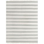 Rug Unique Loom Chindi Rag Gray Rectangular 12' 2 x 16' 0