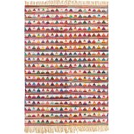 Rug Unique Loom Chindi Trellis Multi Rectangular 8' 0 x 11' 0