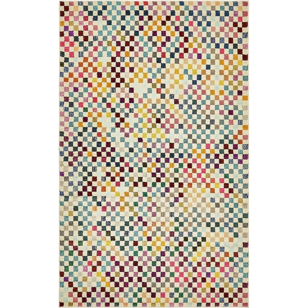 Rug Unique Loom Chromatic Multi Rectangular 5' 0 x 8' 0 Rug Unique Loom Chromatic Multi Rectangular 5' 0 x 8' 0