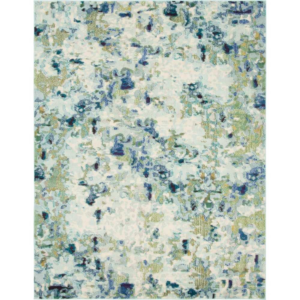 Rug Unique Loom Chromatic Light Blue Rectangular 8' 0 x 10' 0 Rug Unique Loom Chromatic Light Blue Rectangular 8' 0 x 10' 0