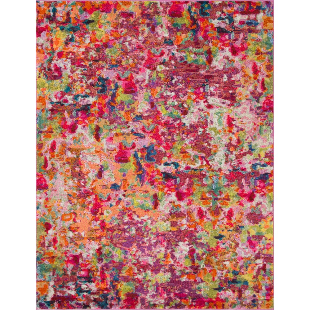 Rug Unique Loom Chromatic Magenta Rectangular 8' 0 x 10' 0 Rug Unique Loom Chromatic Magenta Rectangular 8' 0 x 10' 0