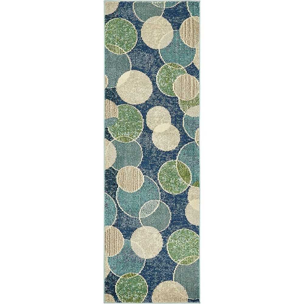 Rug Unique Loom Chromatic Navy Blue Runner 2' 2 x 6' 7 Rug Unique Loom Chromatic Navy Blue Runner 2' 2 x 6' 7