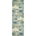 Rug Unique Loom Chromatic Light Blue Runner 2' 2 x 6' 7